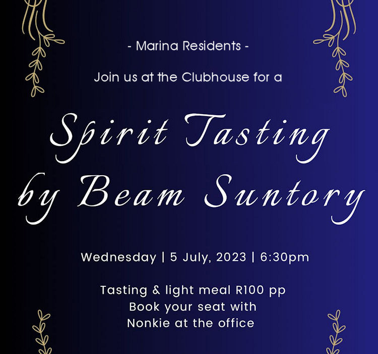 Click to Enlarge! Marina Whiskey Tasting