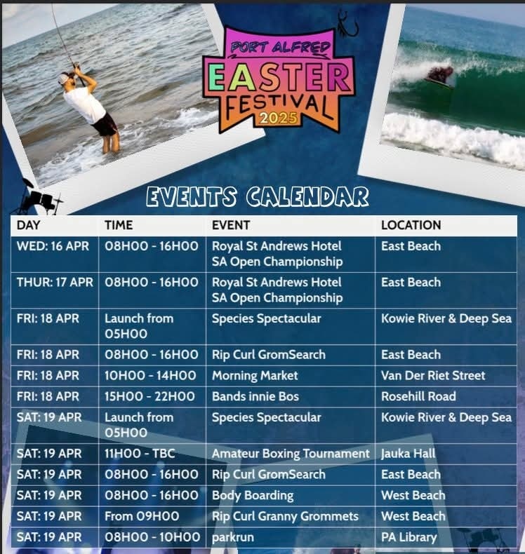 PA Easter Festival 2025 calendar